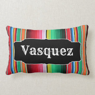 Aangepaste Spaanse Serape Mexican Blanket op maat Kussen