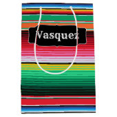 Aangepaste Spaanse Serape Mexican Blanket op maat Medium Cadeauzakje (Voorkant)