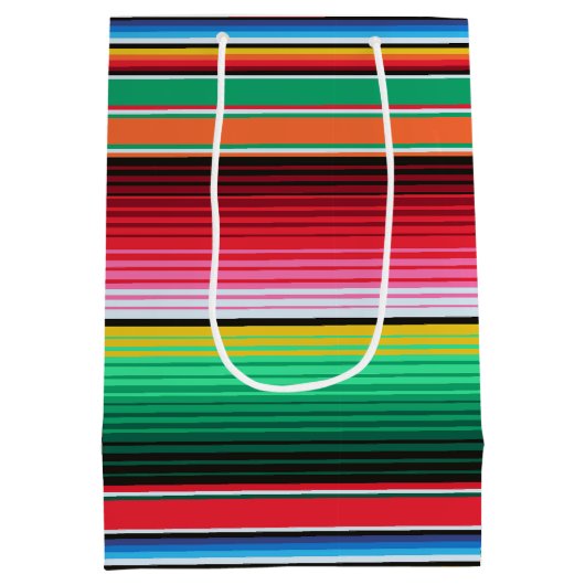 Aangepaste Spaanse Serape Mexican Blanket op maat Medium Cadeauzakje (Achterkant)