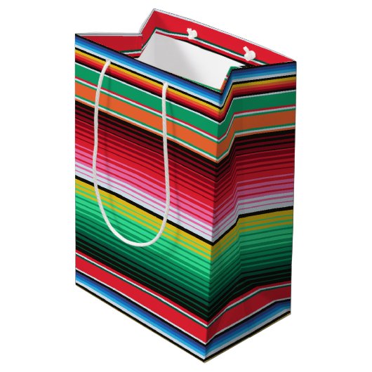 Aangepaste Spaanse Serape Mexican Blanket op maat Medium Cadeauzakje (Achterkant Gekanteld)