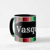 Aangepaste Spaanse Serape Mexican Blanket op maat Mok (Voorkant links)