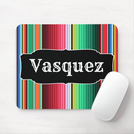 Aangepaste Spaanse Serape Mexican Blanket op maat Muismat (Met muis)