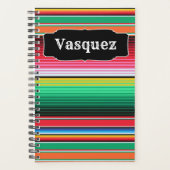 Aangepaste Spaanse Serape Mexican Blanket op maat Planner (Voorkant)