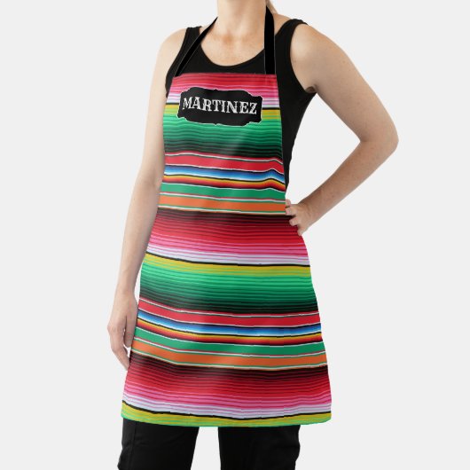 Aangepaste Spaanse Serape Mexican Blanket op maat Schort (Insitu)