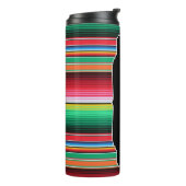 Aangepaste Spaanse Serape Mexican Blanket op maat Thermosbeker (Gedraaid links)