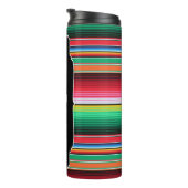 Aangepaste Spaanse Serape Mexican Blanket op maat Thermosbeker (Geroteerd rechts)