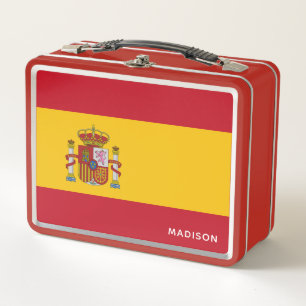 Aangepaste Spaanse vlag lunchbox