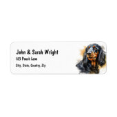 Aangepaste Spaniel Dog Address Label (Voorkant)