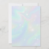 Aangepaste Sparkle Regenboog Ballerina Ballet Verj Kaart (Achterkant)