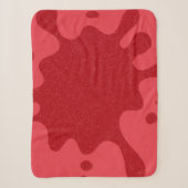 Aangepaste Spat Tomate Rood Sherpa Deken (Voorkant)