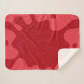 Aangepaste Spat Tomate Rood Sherpa Deken (Voorkant (horizontaal))