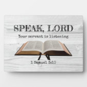 Aangepaste SPEAK LORD Samuel Bijbel Rustisch Chris Fotoplaat (voorkant)
