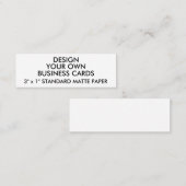 Aangepaste, speciaal aangepaste, dunne Visitekaart Mini Visitekaartje (Voorkant / Achterkant)
