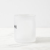 Aangepaste, speciaal voor bier bestemde lege Sjabl Matglas Koffiemok (Center)