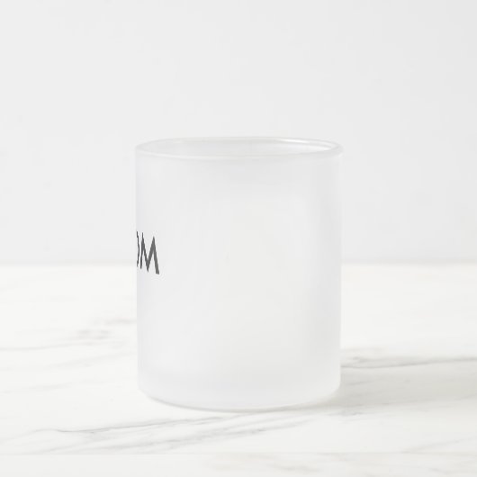 Aangepaste, speciaal voor bier bestemde lege Sjabl Matglas Koffiemok (Center)