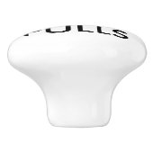 Aangepaste, speciaal voor de bak bestemde behuizin keramische knop (Zijkant)