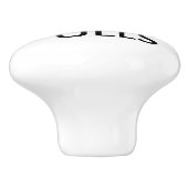 Aangepaste, speciaal voor de bak bestemde behuizin keramische knop (Zijkant)