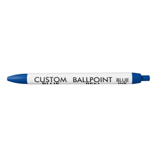 Aangepaste, speciaal voor de inkt uitgeruste ballp blauwe inkt pen (Voorkant)