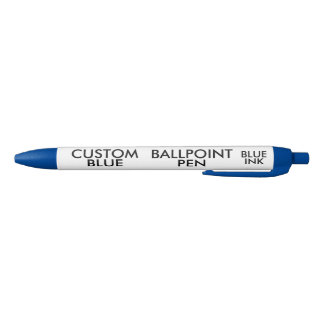 Aangepaste, speciaal voor de inkt uitgeruste ballp blauwe inkt pen