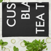 Aangepaste, speciaal voor de keuken bestemde zwart theedoek (Gevouwen)