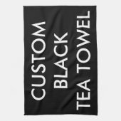 Aangepaste, speciaal voor de keuken bestemde zwart theedoek (Verticaal)