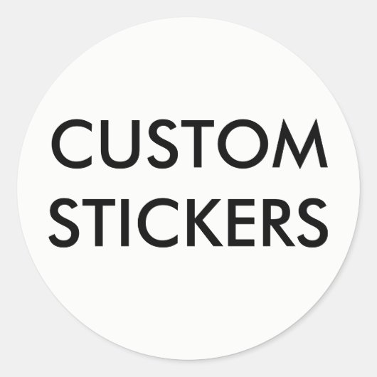 Aangepaste, speciaal voor de ronde geschikte stick ronde sticker (Voorkant)