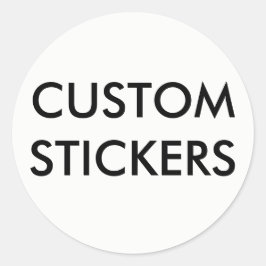 Aangepaste, speciaal voor de ronde geschikte stick sticker