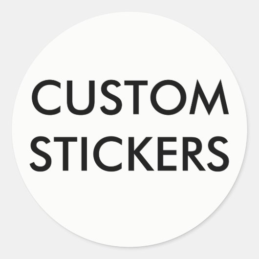 Aangepaste, speciaal voor de ronde geschikte stick sticker (Voorkant)