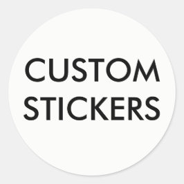 Aangepaste, speciaal voor de ronde geschikte stick sticker
