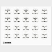 Aangepaste, speciaal voor de ronde geschikte stick sticker (Vel)