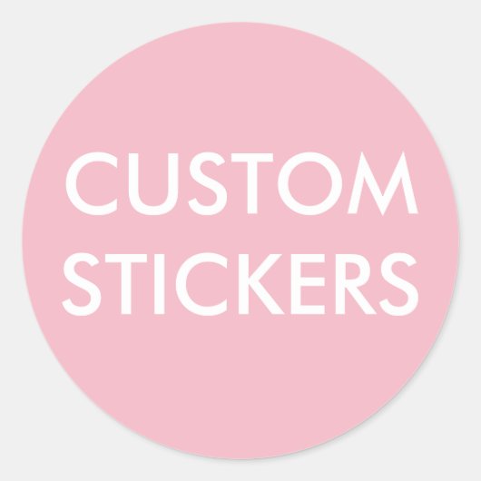 Aangepaste, speciaal voor de ronde geschikte stick sticker (Voorkant)