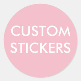 Aangepaste, speciaal voor de ronde geschikte stick sticker