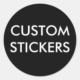 Aangepaste, speciaal voor de ronde geschikte stick sticker