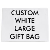 Aangepaste, speciaal voor grote glanzend cadeau groot cadeauzakje (Voorkant)
