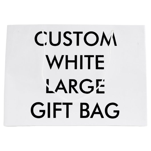 Aangepaste, speciaal voor grote glanzend cadeau groot cadeauzakje (Voorkant)