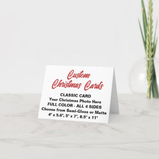 Aangepaste, speciaal voor kleine 4 x 5,6-inch CHRI Feestdagen Kaart