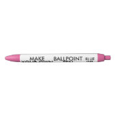 Aangepaste, speciaal voor PINK-ballpoint bestemde  Blauwe Inkt Pen