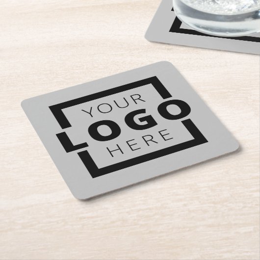 Aangepaste speciale actie voor bedrijven met Logo Kartonnen Onderzetters (Schuin)