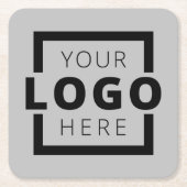 Aangepaste speciale actie voor bedrijven met Logo Kartonnen Onderzetters (Voorkant)