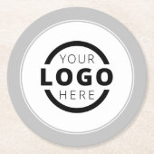 Aangepaste speciale actie voor bedrijven met Logo Ronde Kartonnen Onderzetter (Voorkant)