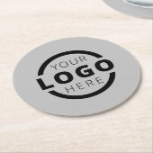 Aangepaste speciale actie voor bedrijven met Logo Ronde Kartonnen Onderzetter (Gebogen)