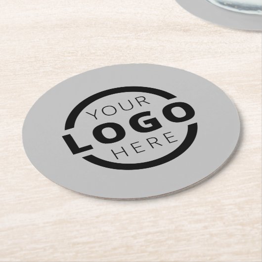 Aangepaste speciale actie voor bedrijven met Logo Ronde Kartonnen Onderzetter (Gebogen)