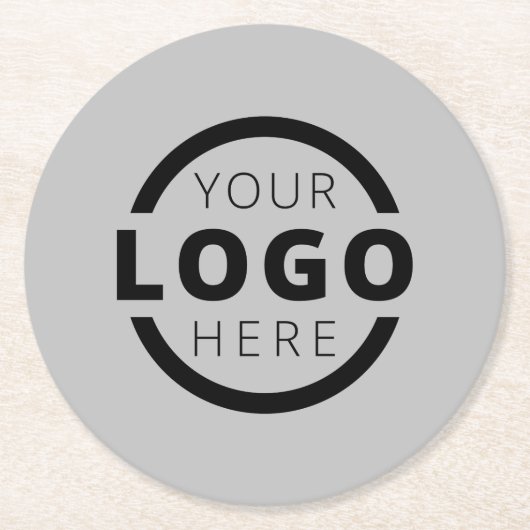Aangepaste speciale actie voor bedrijven met Logo Ronde Kartonnen Onderzetter (Voorkant)