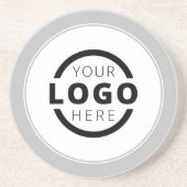 Aangepaste speciale actie voor bedrijven met Logo Zandsteen Onderzetter (Voorkant)