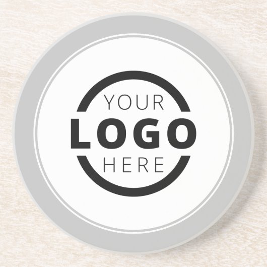 Aangepaste speciale actie voor bedrijven met Logo Zandsteen Onderzetter (Voorkant)