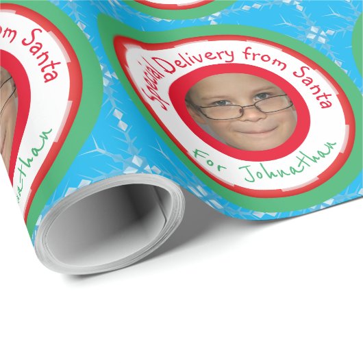 Aangepaste speciale foto-levering vanaf de kerstma cadeaupapier (Rol Hoek)