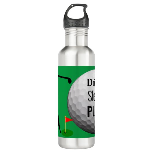 Aangepaste speciale Golfwaterfles Waterfles (Voorkant)