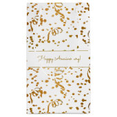 Aangepaste speciale Occasion Gold Confetti Streame Klein Cadeauzakje (Achterkant)