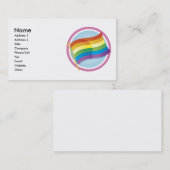 Aangepaste speciale Rainbow Flag Biz-kaarten Visitekaartje (Voorkant / Achterkant)