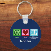 Aangepaste Speech Language Pathology Sleutelhanger (Voorkant)